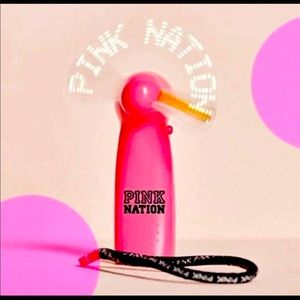 RARE Victoria’s Secret Pink LED Fan Portable Fan